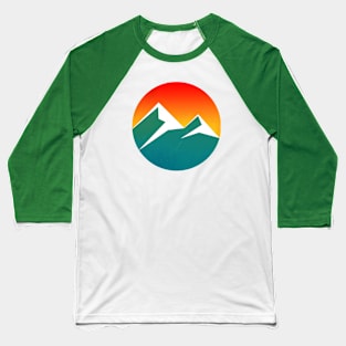 minimal mountain sunset Baseball T-Shirt